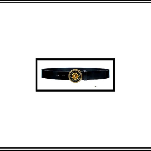 New Latest Design Rare Authentic Versace Genuine Leather Belt Italy